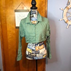 H&M Cropped Button Down L